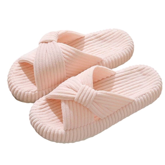 Slippers for Women,Winter Warm Slippers Indoor Outdoor Comfortable Soft Cozy Fuzzy Slides for Home And,Womens Slippers,Pink,6
