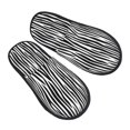 thumbnail image 1 of Slippers for Women, Zebra Skin Womens Slippers Fuzzy Winter House Shoes, Soft Anti-Skid Slippers Indoor and Outdoor, 1 of 7