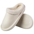 thumbnail image 1 of Slippers for Women and Men House Shoes Indoor Outdoor, Ivory Size W4.5-5.5 M3-4, 1 of 7