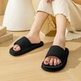 thumbnail image 1 of Slippers for Women and Men - Pillow House Slippers, Indoor Shower Shoes, Comfort, Lightweight, Cushioned Thick Sole, Non-Slip for Bathroom Sandals, 1 of 7