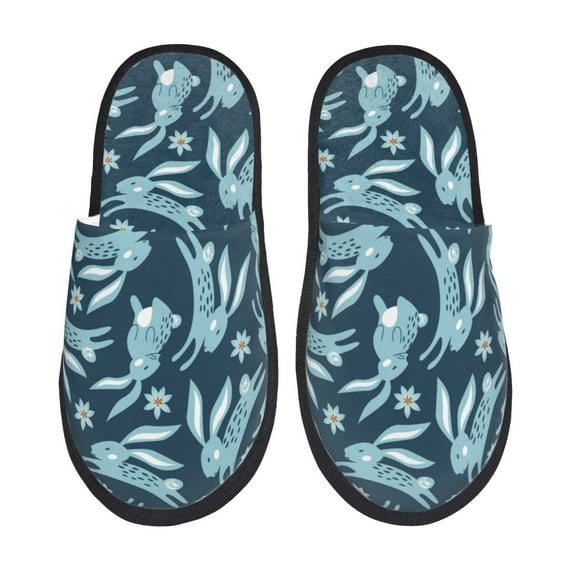 Slippers for Women, funny bunny Womens Slippers Fuzzy Winter House Shoes, Soft Anti-Skid Slippers Indoor and Outdoor