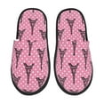 thumbnail image 1 of Slippers for Women, polka dot Eiffel Tower Womens Slippers Fuzzy Winter House Shoes, Soft Anti-Skid Slippers Indoor and Outdoor, 1 of 5