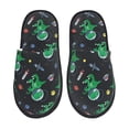 thumbnail image 1 of Slippers for Women, space Dinosaur rocket Womens Slippers Fuzzy Winter House Shoes, Soft Anti-Skid Slippers Indoor and Outdoor, 1 of 5
