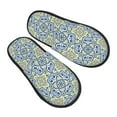 thumbnail image 1 of Slippers for Women, vintage Italian majolica style pattern Womens Slippers Fuzzy Winter House Shoes, Soft Anti-Skid Slippers Indoor and Outdoor, 1 of 7