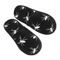 thumbnail image 1 of Slippers for Women, white spider doodle black Womens Slippers Fuzzy Winter House Shoes, Soft Anti-Skid Slippers Indoor and Outdoor, 1 of 7