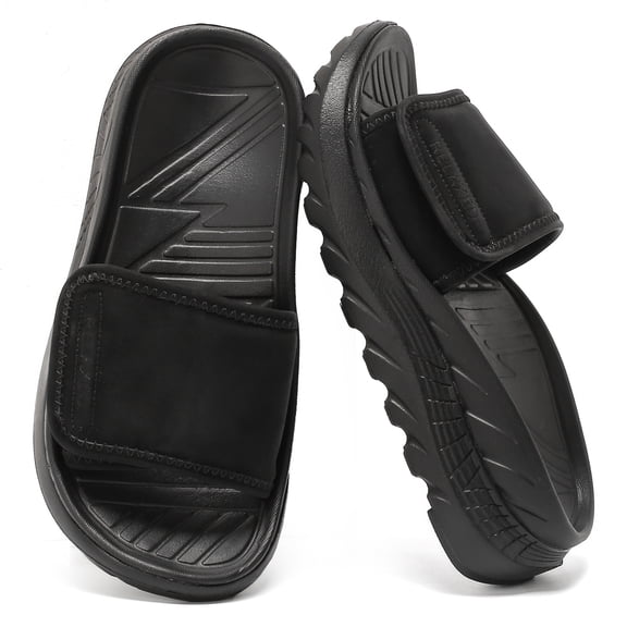 CKWLXQYY Recovery Slides for Men – Orthotic Arch Support Women’s Recovery Sandals, Comfortable Cushioned Sport Slippers for Plantar Fasciitis, Open Toe Slip On Shoes, Reduce Foot, Joint & Back Stress