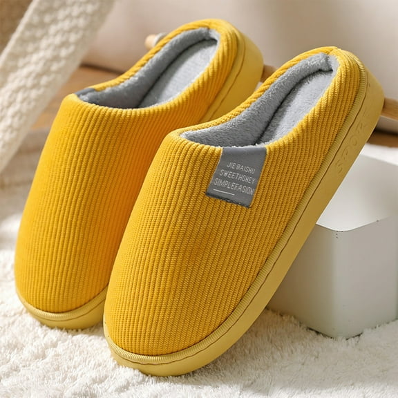 Slippers under $15 Xysaqa Mens Corduroy Cozy Slippers Casual Slip On Clogs Slipper for Men Warm House Shoes Outdoor Indoor Slippers On Clearance