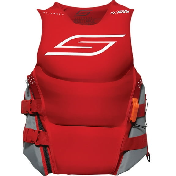 Slippery Array Neo Mens Side-Entry Life Vest Red LG