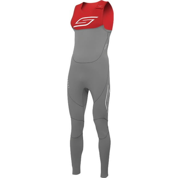 Slippery Breaker Mens Wetsuit Charcoal/Red 3XL