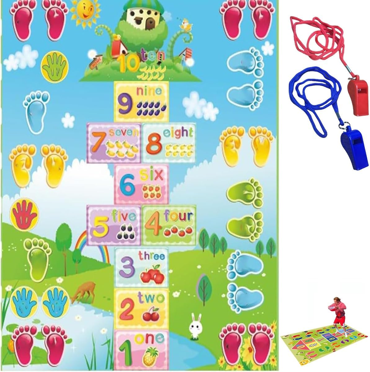 Slippery Hopscotch for Adults,Hopscotch Outdoor ParentChild