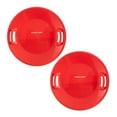 thumbnail image 1 of Slippery Racer Downhill Pro Adults/Kids Saucer Disc Snow Sled, Red (2 Pack), 1 of 8
