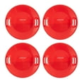 thumbnail image 1 of Slippery Racer Downhill Pro Adults/Kids Saucer Disc Snow Sled, Red (4 Pack), 1 of 8