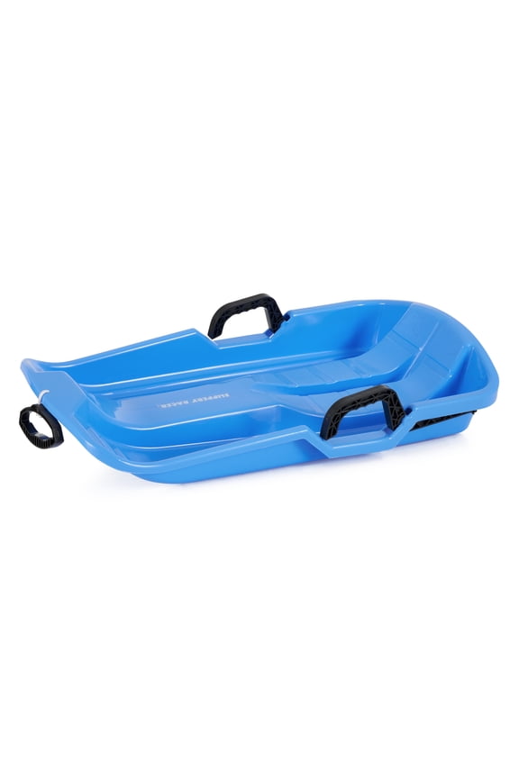 Downhill Thunder Kids Toddler Plastic Toboggan Snow Sled