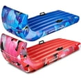 thumbnail image 1 of Slippery Racer Giant Inflatable Toboggan Snow Sled for Adults and Kids, Durable Heavy Duty, 2 Pack Red and Blue, 60", 1 of 5