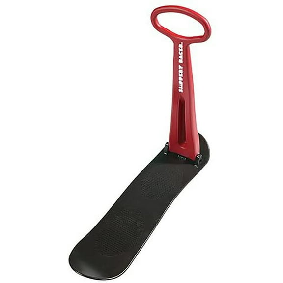 Slippery Racer Kids Foldable Downhill Winter Ski Scooter Snow Sled, Red