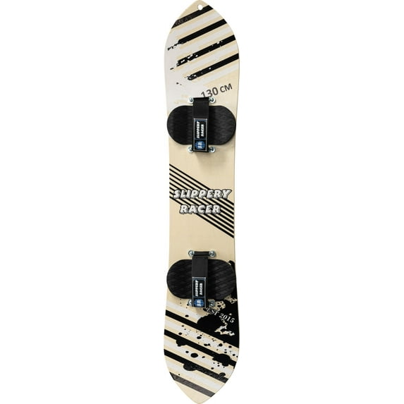 Slippery Racer Kids Hardwood Snowboard with Velcro Binding-130CM