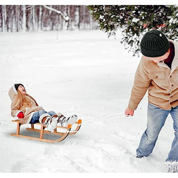 Slippery Racer Kids Wooden Foldable Snow Sled