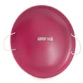 thumbnail image 1 of Slippery Racer ProDisc 26-Inch Metal Saucer Sled with Rope Handles, Pink, 1 of 9