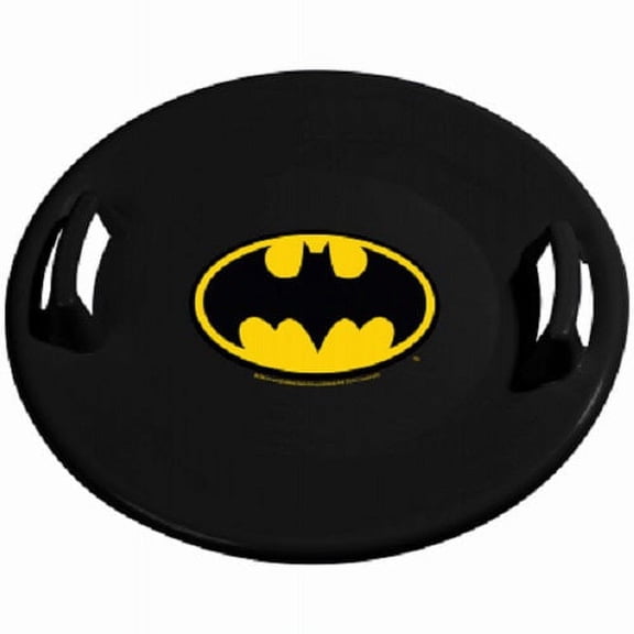 Slippery Racer SR710BTM 26" Heavy Duty Plastic Batman Snow Sled Saucer - Quantity of 2