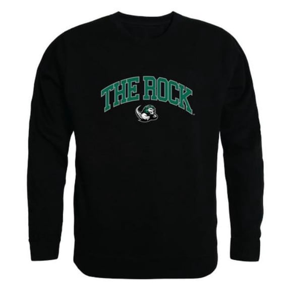 Slippery Rock University The Rock Campus Crewneck Sweatshirt, Black - Small