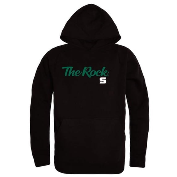 Slippery Rock University The Rock Script Hoodie, Black - Large
