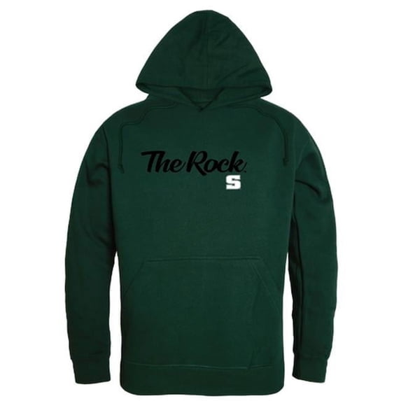Slippery Rock University The Rock Script Hoodie, Forest Green - Large