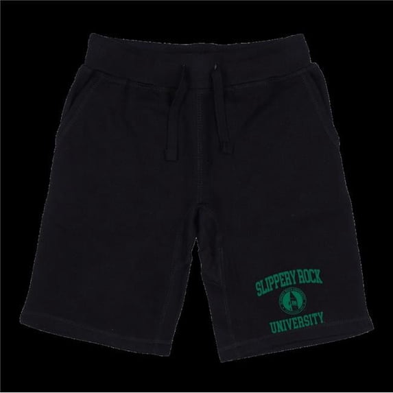 Slippery Rock University The Rock Seal Shorts, Black - Small