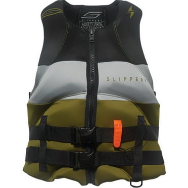 Slippery Surge Neo Mens Life Vest Olive/Black XL