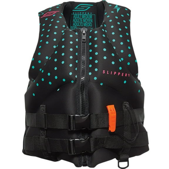 Slippery Surge Neo Womens Life Vest Black/Mint MD