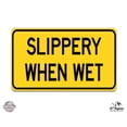 thumbnail image 1 of Slippery When Wet Sign - 12" Vinyl Sticker Waterproof Decal, 1 of 1