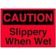 thumbnail image 1 of Slippery when wet Caution signs Metal Tin Sign 8 x 12 inch for Industrial & Commercial Series, 1 of 4