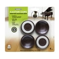 thumbnail image 1 of Slipstick CB605 Furniture Wheel Caster Cups / Floor Protectors with Non Skid Rubber Grip (Set of 4 Grippers) 1-3/4 Inch - Chocolate Brown, Small, 1 of 3