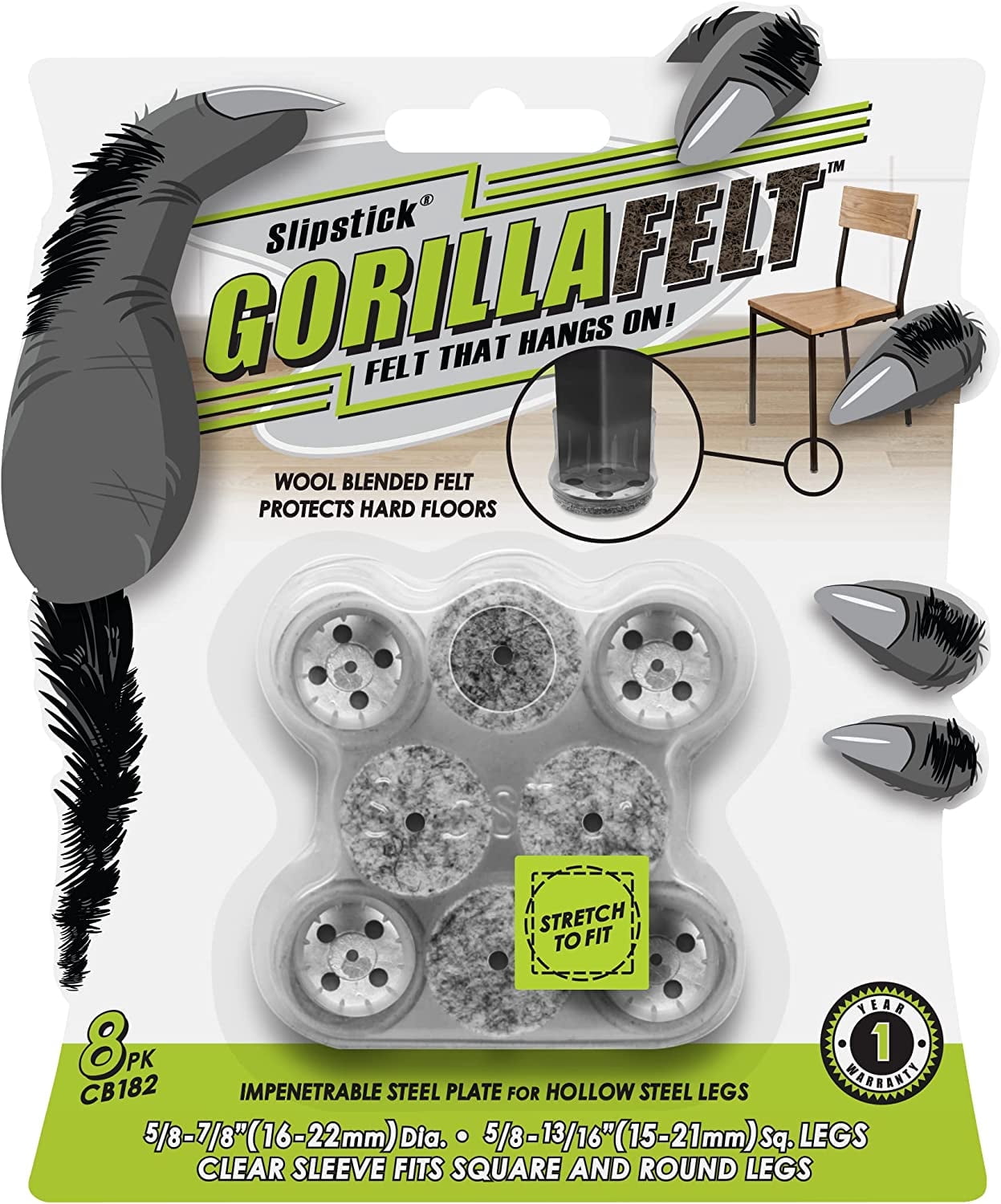 5/8 - 7/8 inch 4-Pack