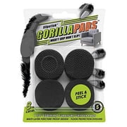 Slipstick GorillaPads CB149 Non-Slip Furniture Pads/Rubber Grippers Set of 8 Self-Adhesive Furniture Feet Floor Protectors, 1-1/2 inch Round, Black