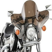 Slipstreamer SS-20 Stealth Motorcycle Windshield, Dark Smoke, 14" x 30", Handlebar Mount, Anodized Aluminum Hardware SS-20-T
