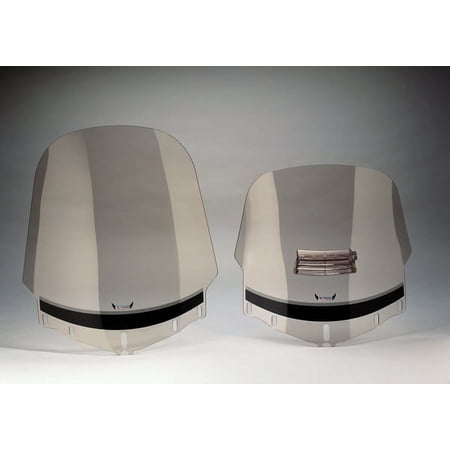 Slipstreamer T-167VT Replacement Windshield - Smoke - Tulsa Touring with Vents