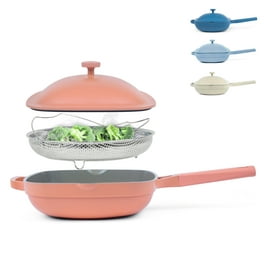 Blue Diamond Toxin-Free Ceramic and Dishwasher Safe 12-Piece Pots and Pans  Cookware Set, Pink 