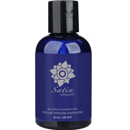 Sliquid Naturals Satin Aloe & Carrageenan Infused Water-Based Personal Lubricant Liquids 4.2 oz