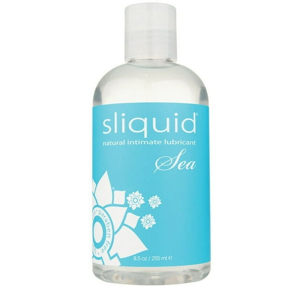 Sliquid Naturals Sea, Water Based Personal Lubricant Infused with Carrageenan Seaweed Extracts, 8.5 oz