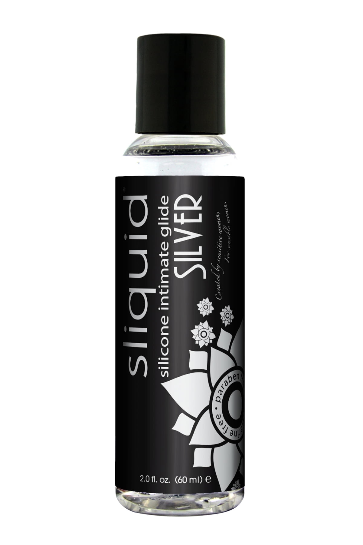 Sliquid Naturals Silver Personal Lube with Ultra-Concentrated SIL Blend  Ingredients - 2.0 Fl. Oz. (59 ml)