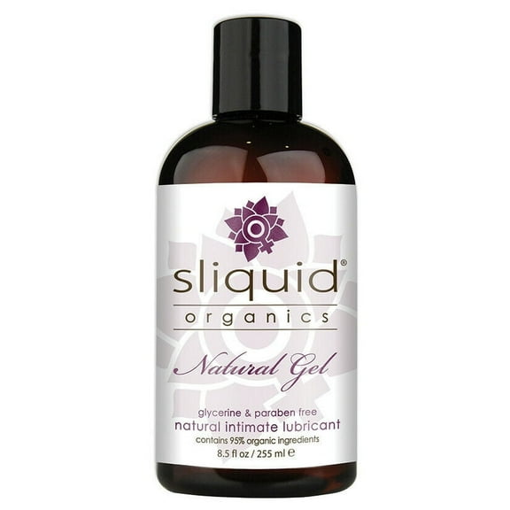 Sliquid Organics Natural Gel, Thick Water & Aloe Based Gel Personal Lubricant, 8.5 oz