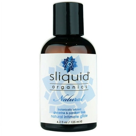 Sliquid Organics Natural Organic Aloe and Water Based Premium Personal Liquids Lubricant, 4.2 fl. oz.