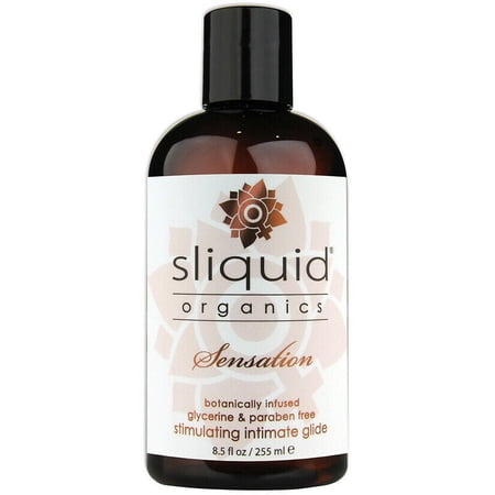Sliquid Organics Sensation Organic Aloe and Water Based Premium Personal Lubricant, 8.5 fl. Oz