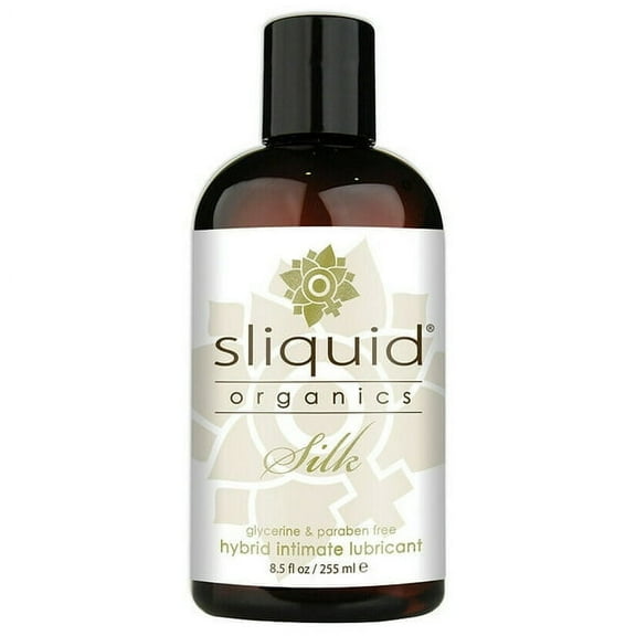 Sliquid Organics Silk Organic Aloe and Silicone Based Premium Personal Lubricant, 8.5 fl. Oz