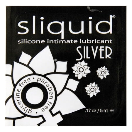 Sliquid Silver Premium Silicone Based Personal Lubricant, 0.17 fl oz. Liquids