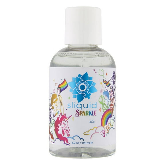 Sliquid Sparkle Water Based Paraben-Free Personal Unisex Lubricant, 4.2 oz