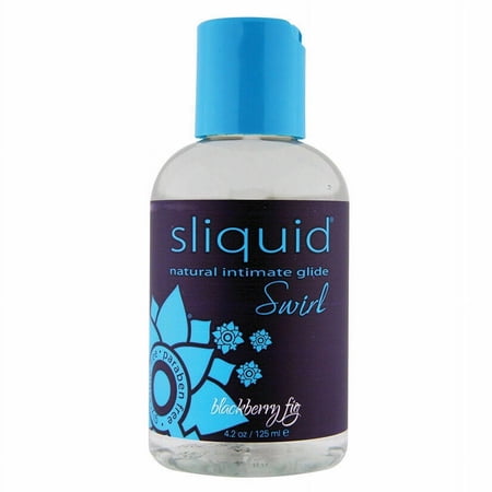 Sliquid Swirl Intimate Glide, Premium Water Based Flavored Personal Lubricant, Blackberry Fig, 4.2 oz
