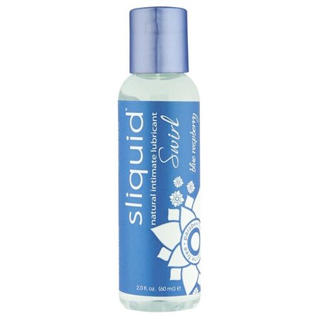 Sliquid Swirl Intimate Glide, Premium Water Based Flavored Personal Lubricant, Blue Raspberry , 2 oz