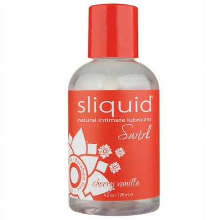 Sliquid Swirl Intimate Glide, Premium Water Based Flavored Personal Lubricant, Cherry Vanilla, 4.2 oz