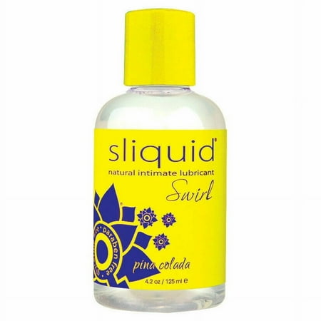 Sliquid Swirl Intimate Glide, Premium Water Based Flavored Personal Lubricant, Piña Colada, 4.2 oz
